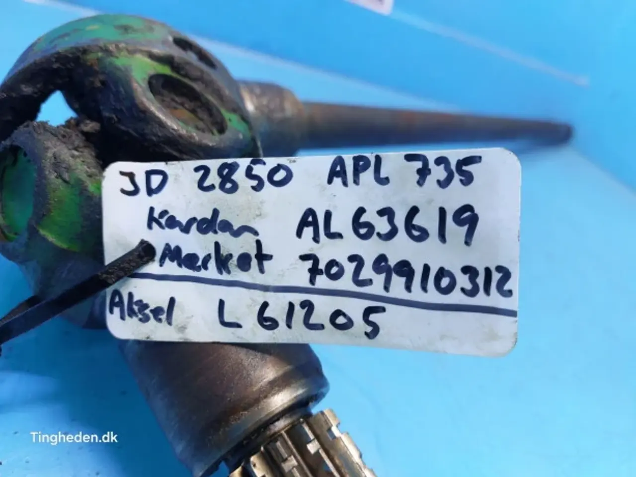 Billede 16 - John Deere 2850 Kardan AL63619   APL 735