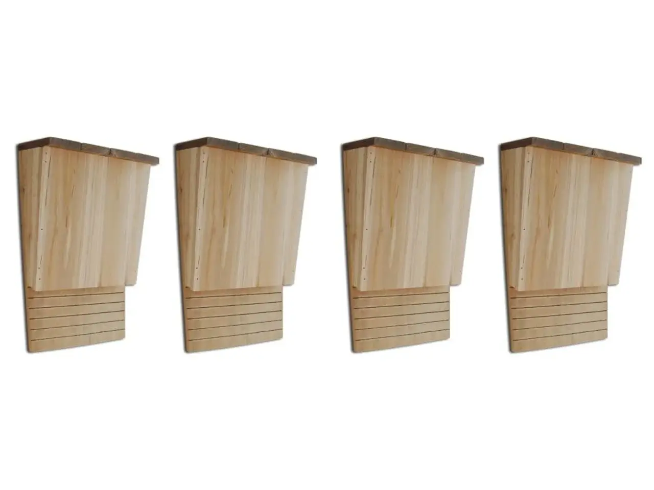 Billede 1 - Flagermuskasse 4 stk. træ 22 x 12 x 34 cm