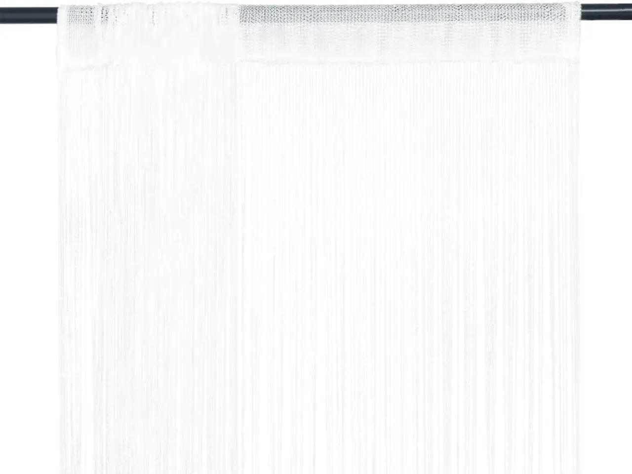 Billede 1 - Trådgardiner 2 stk. - 100 x 250 cm - hvid