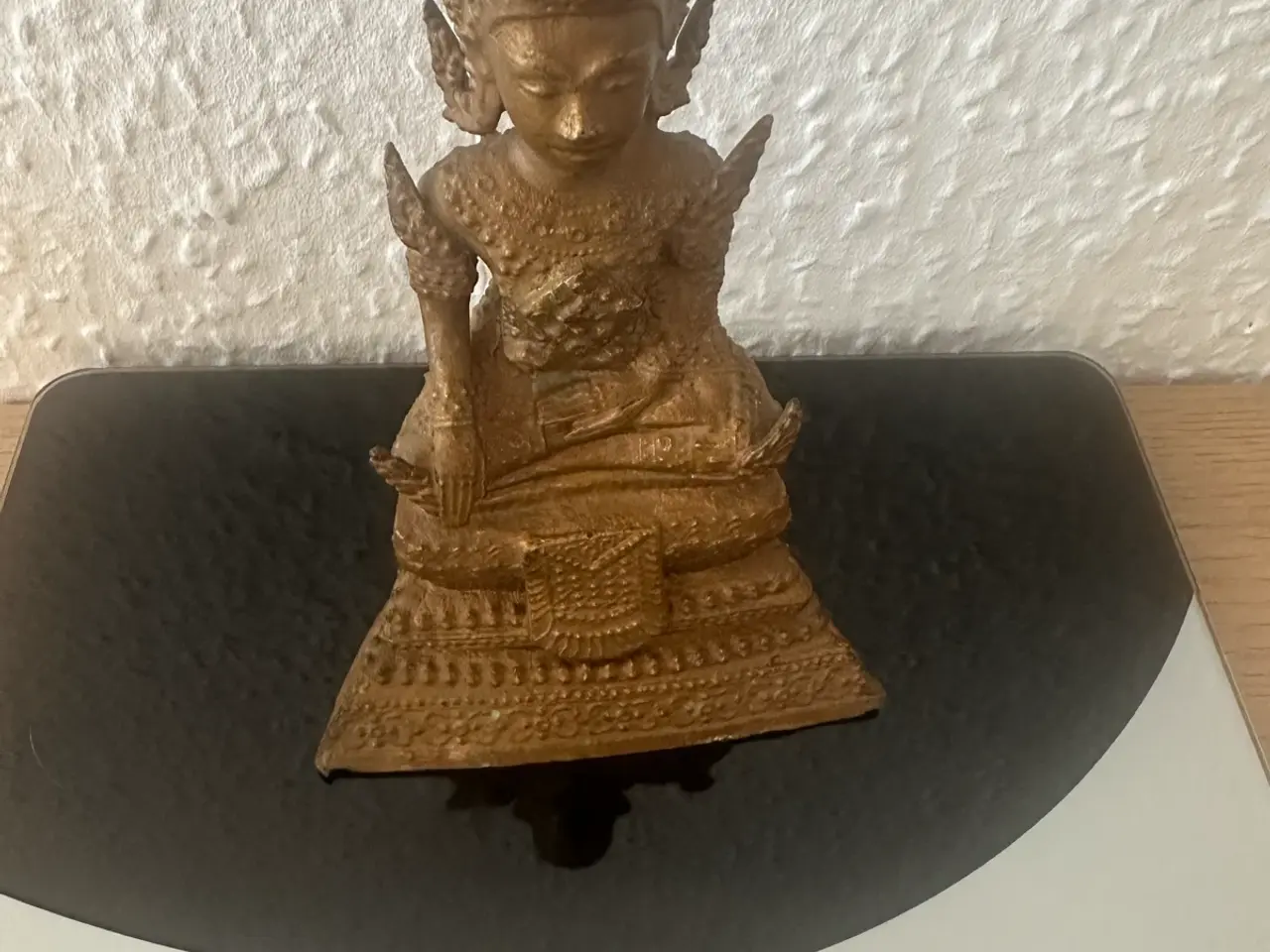 Billede 20 - 3 flotte orientalske metalfigurer – Buddha & musik
