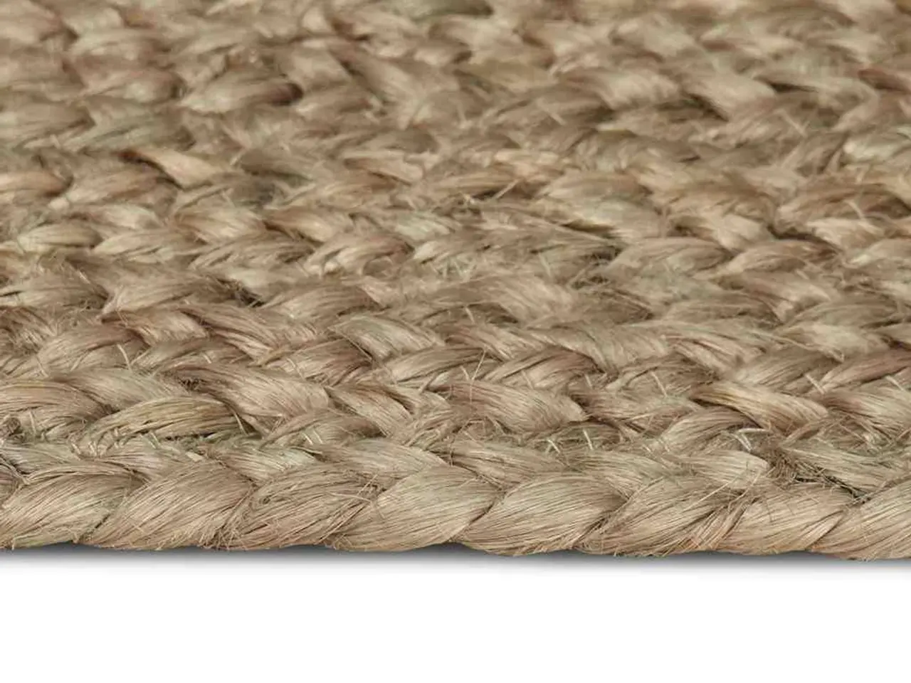Billede 5 - Områdetæppe i jute - grå 120 × 120 cm, håndvævet