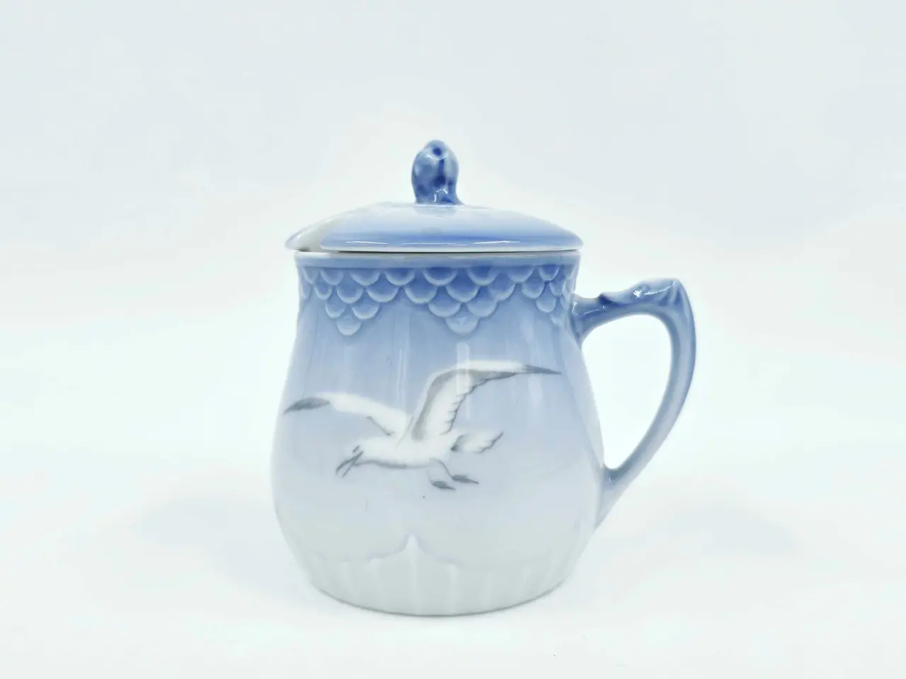 Billede 4 - Mågestel Sennepskrukke/Cremekop Porcelæn