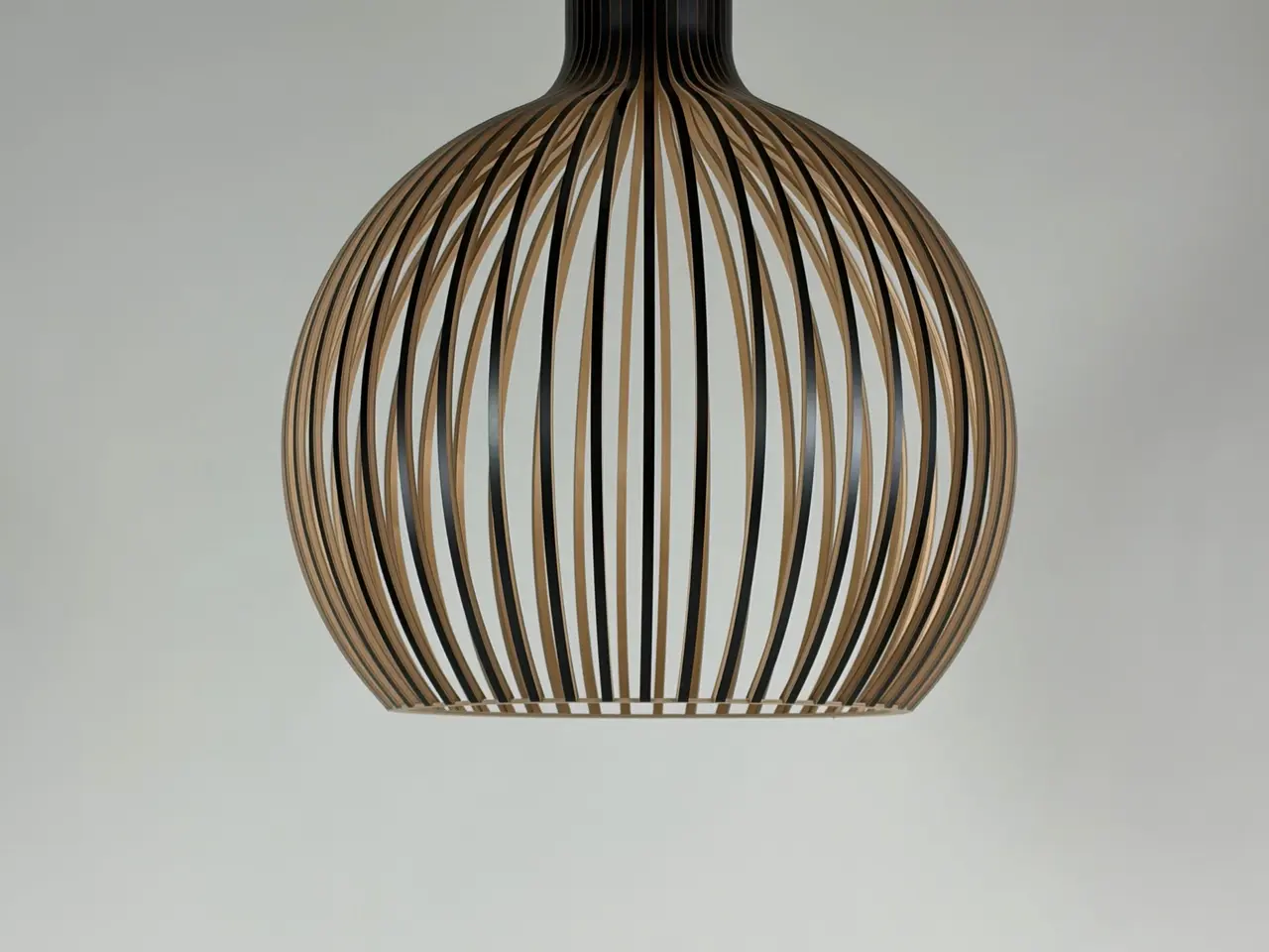 Billede 1 - Secto Design Octo 4240 Pendel – Sort/Natur Ø54cm