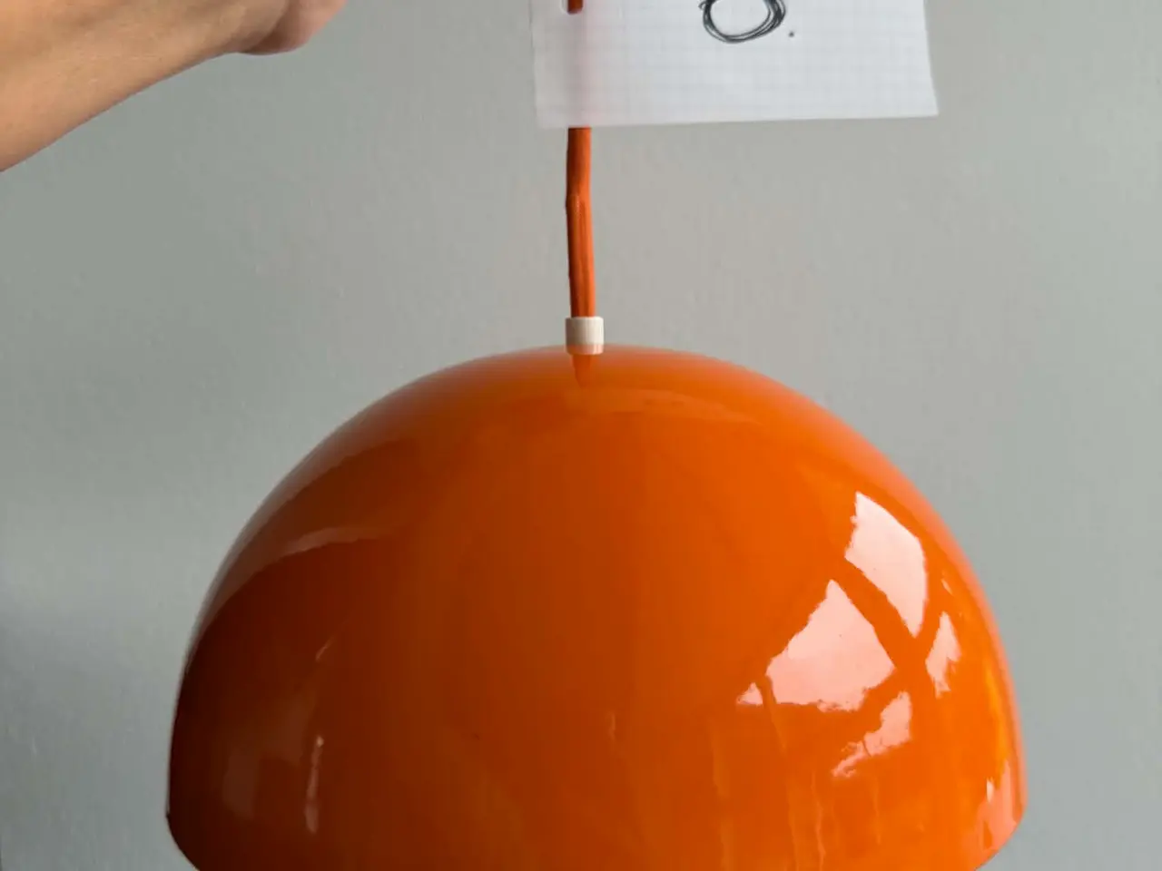 Billede 2 - 7 stk. org. vintage VP Flowerpot (orange emalje)