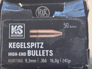 Projektiler 9,3mm - RWS kegelspitz 16gram
