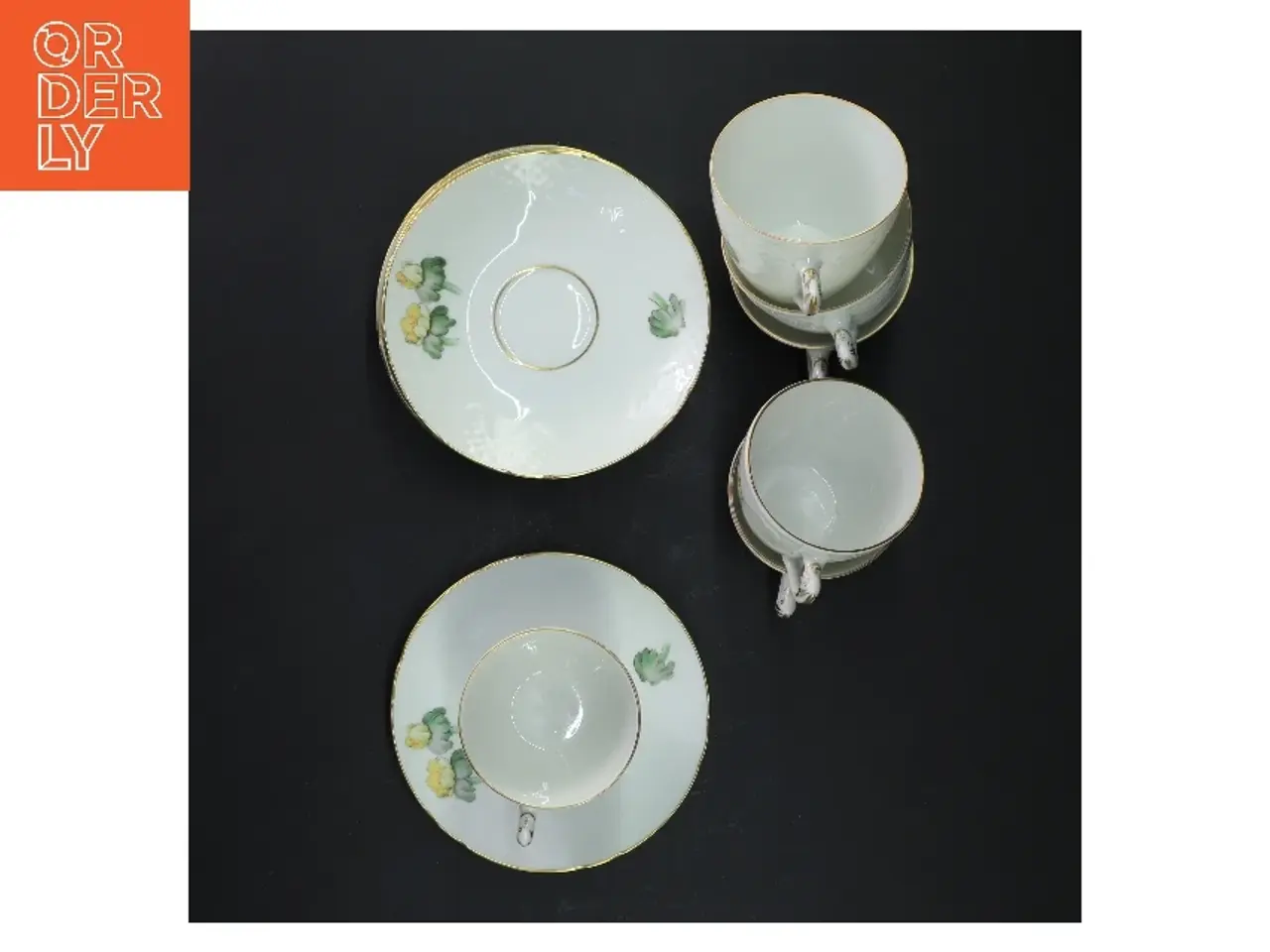 Billede 2 - Porcelænskopper med underkopper fra B&G (str. Ø 12x h 6,5 cm)