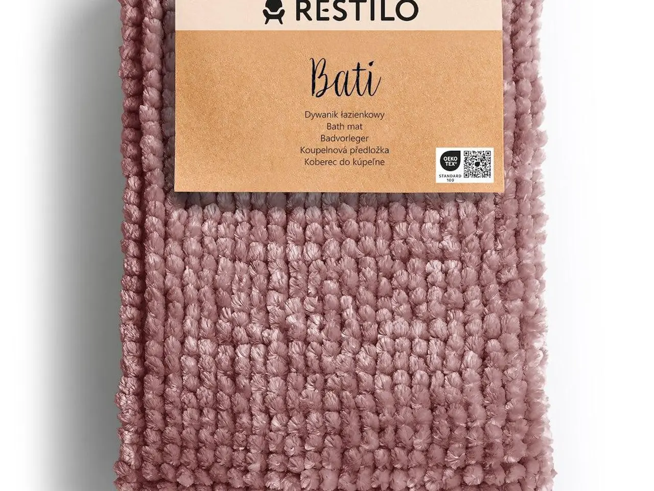 Billede 1 - Bademåtte 70×120 cm lyserød - Restilo Bati