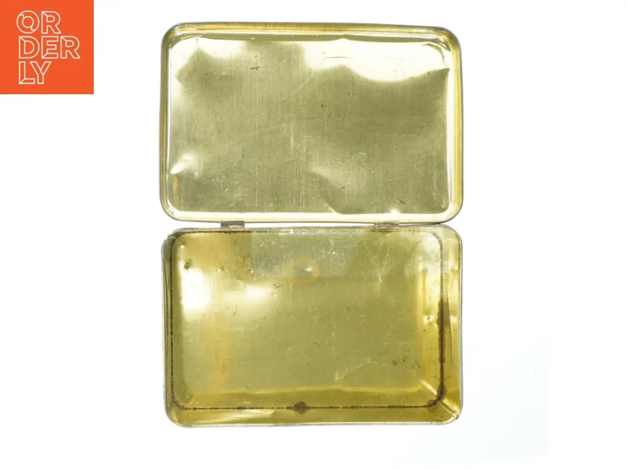 Billede 3 - Rektangulær vintage blikæske (str. 27x18 cm)