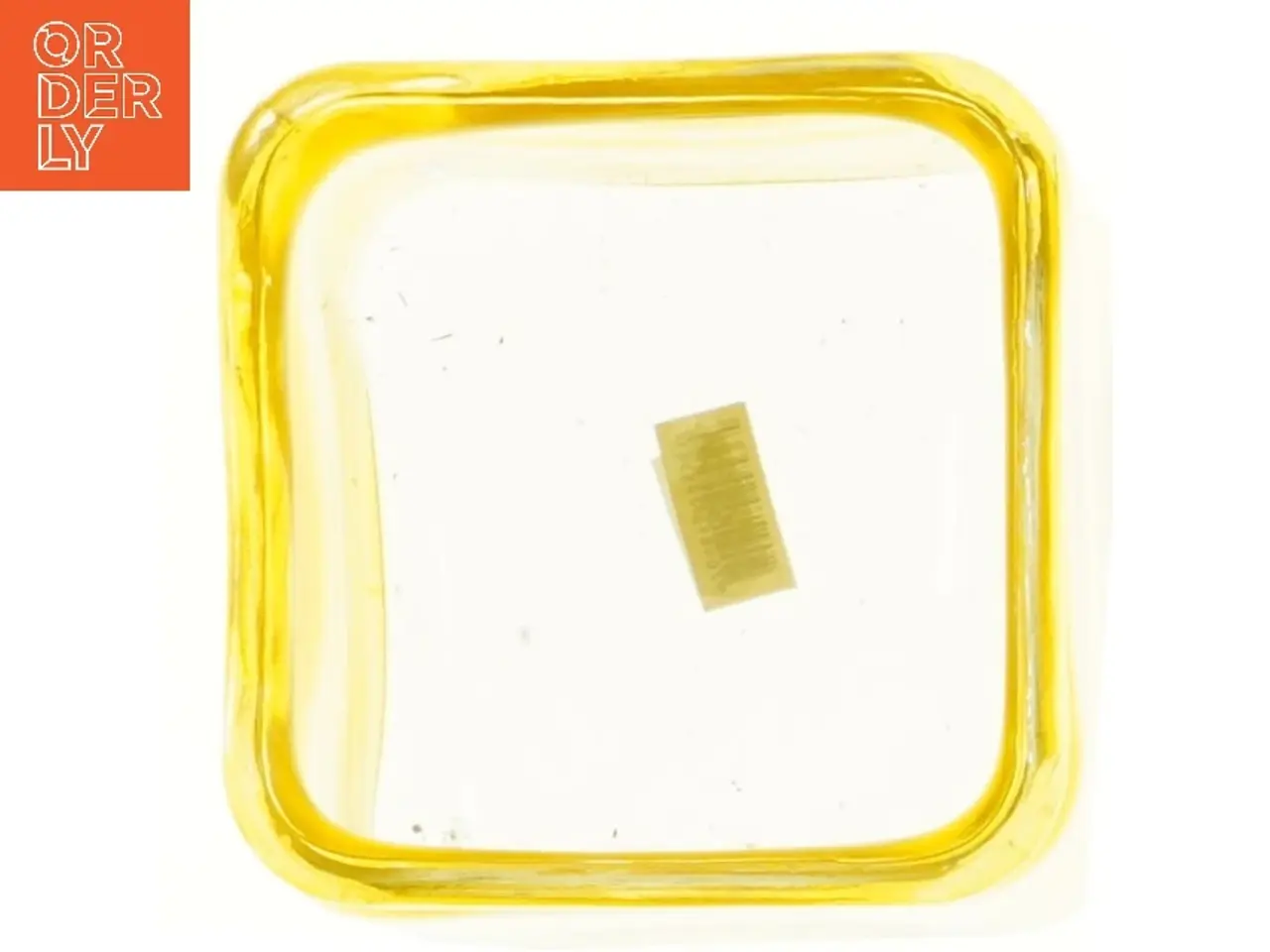 Billede 2 - Gul glasvase 12x12 cm (str. 12x12x12 cm)