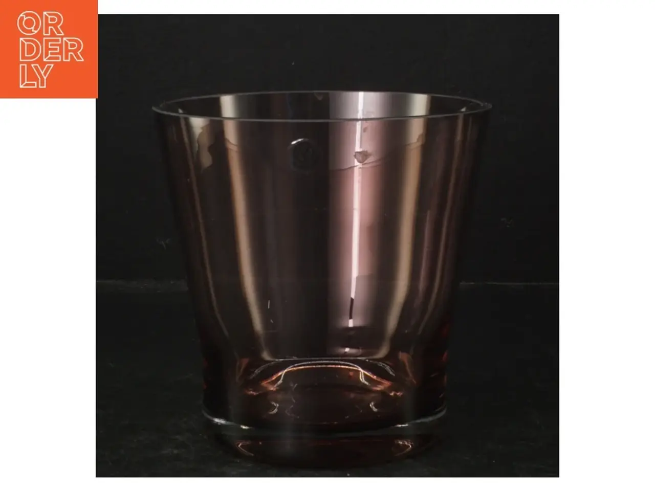 Billede 1 - Rodabrun glas vase fra Aytm (str. Ø. 14 cm)