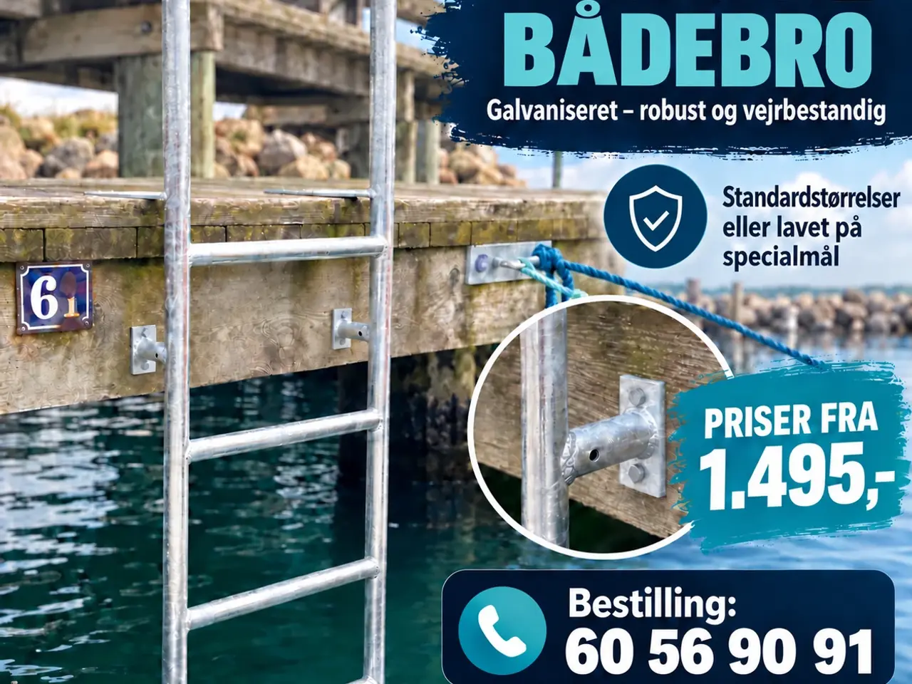 Billede 1 - Stige til bådbro