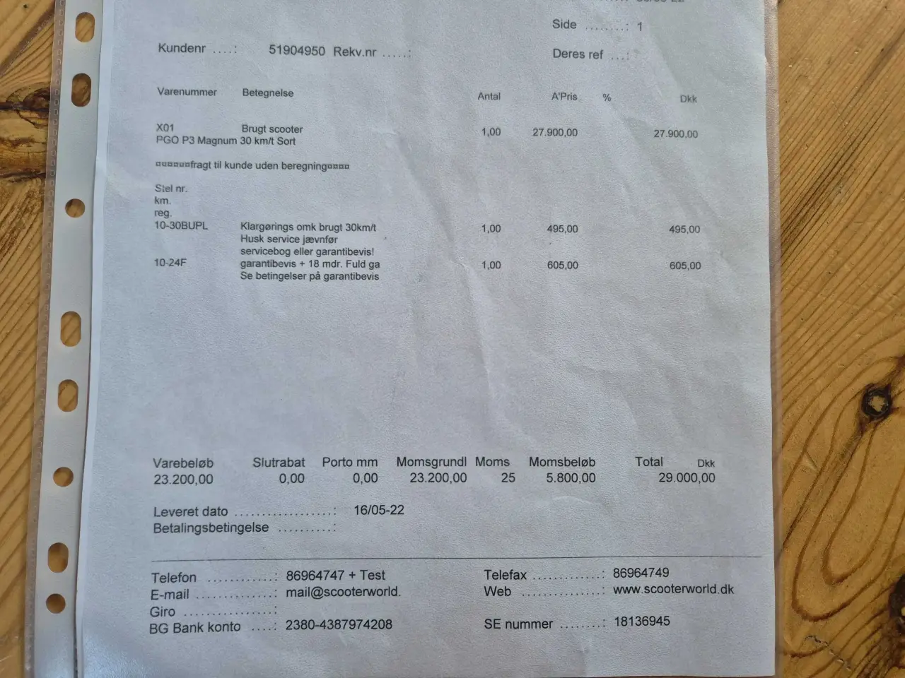 Billede 8 - Pgo hot p3 2 takter 3 hjulet står næsten som ny