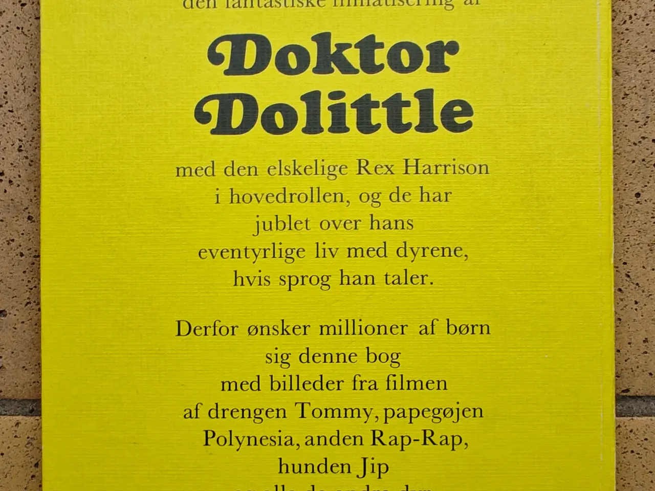 Billede 2 - Doktor Dolittle og hans venner BOG fra 1968