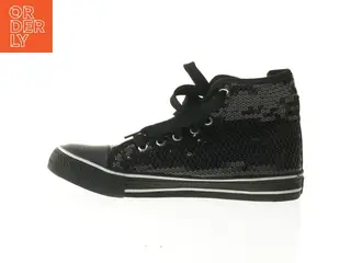 Sorte lave sneakers med palietter fra Cix (str. 40)