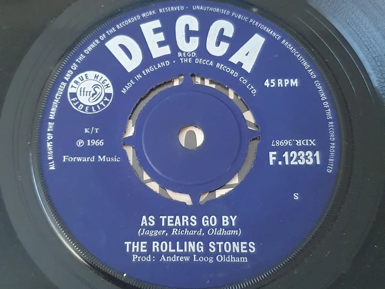 Billede 7 - Rolling Stones Single med Autografer