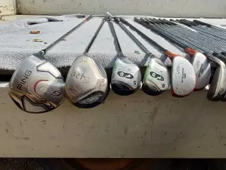 Golfsæt med meget tilbehør