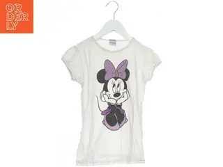 Hvid Minnie Mouse T-shirt til børn fra Disney (str. 122)