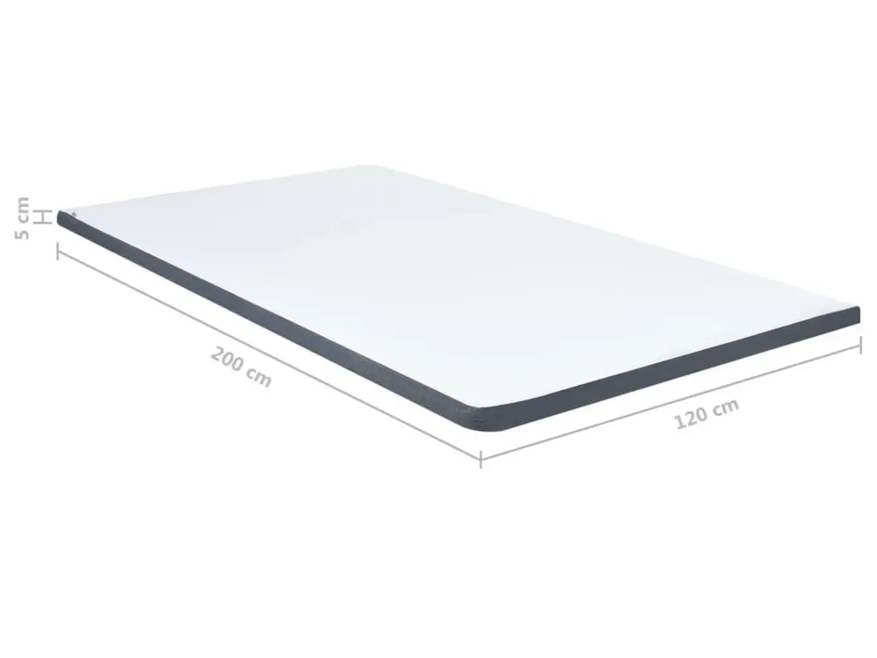 Billede 9 - Topmadras til seng med Madras 200x120x5 cm medium blød
