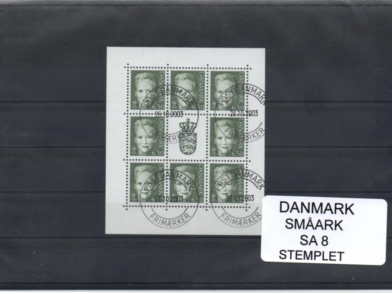 Billede 1 - Danmark - Småark SA 8 - Stemplet
