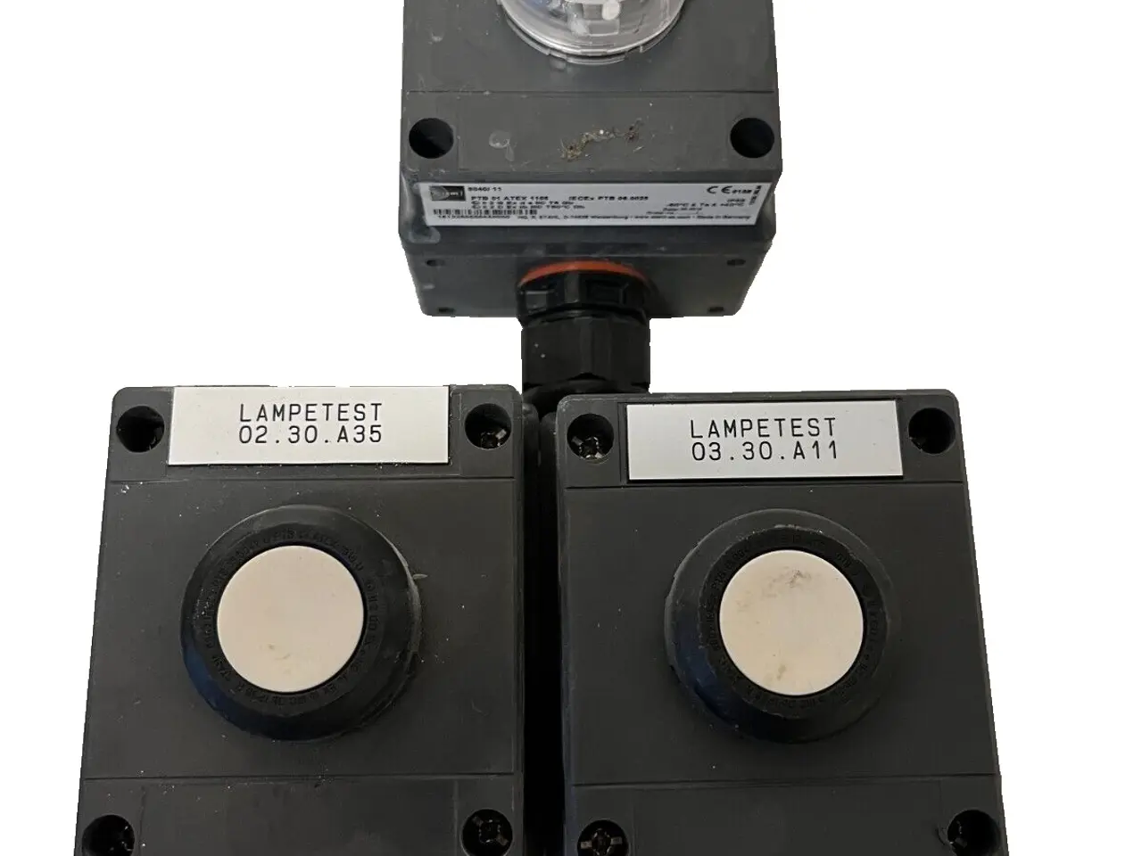 Billede 1 - 3x STAHL 8040/1180X-01L50SA05 Push Button Switches