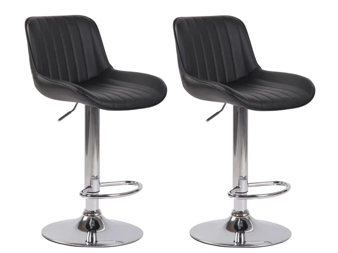 Billede 1 - 2 stk. barstole model "Lyon", sort.