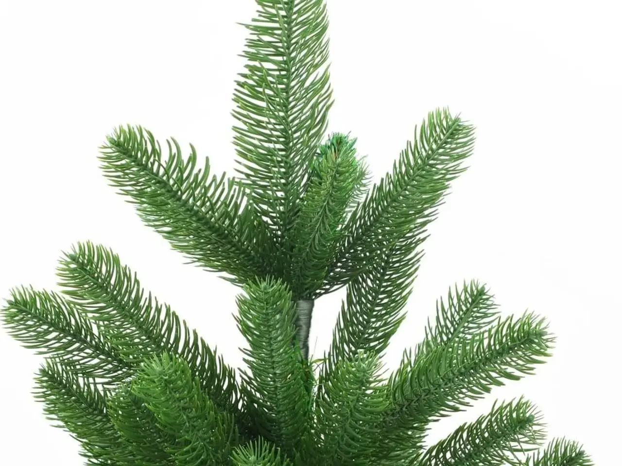 Billede 2 - Kunstigt juletræ med naturtro nåle 180 cm grøn