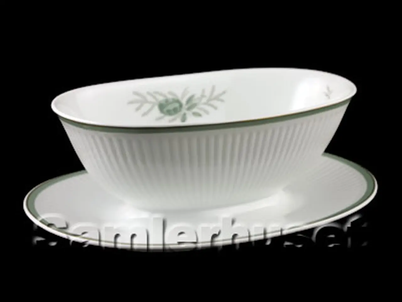 Billede 1 - Grøn Melodi Sauceskål 22x8½ cm.