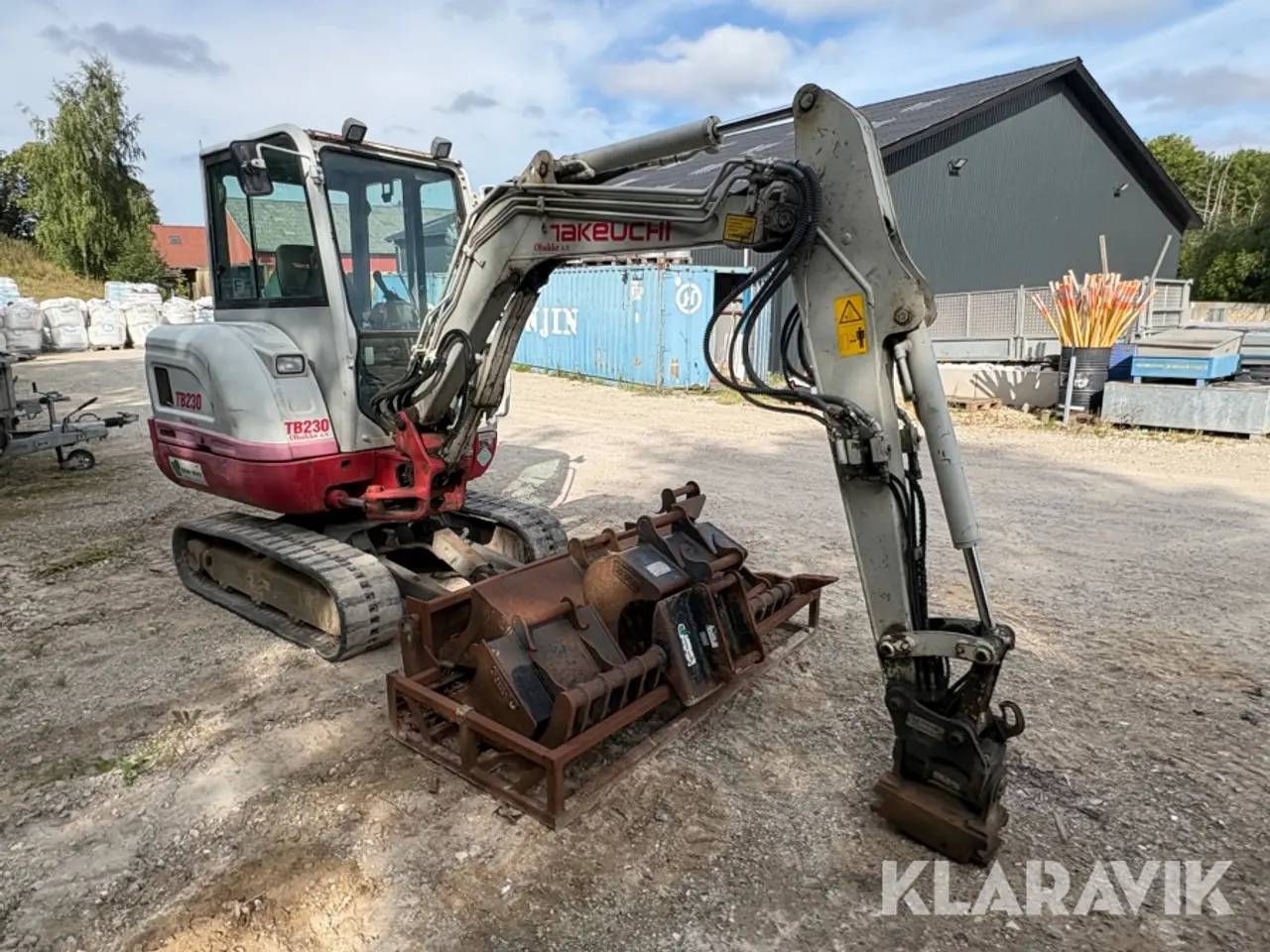 Billede 7 - Gravemaskine Takeuchi TB230 med 5 skovle