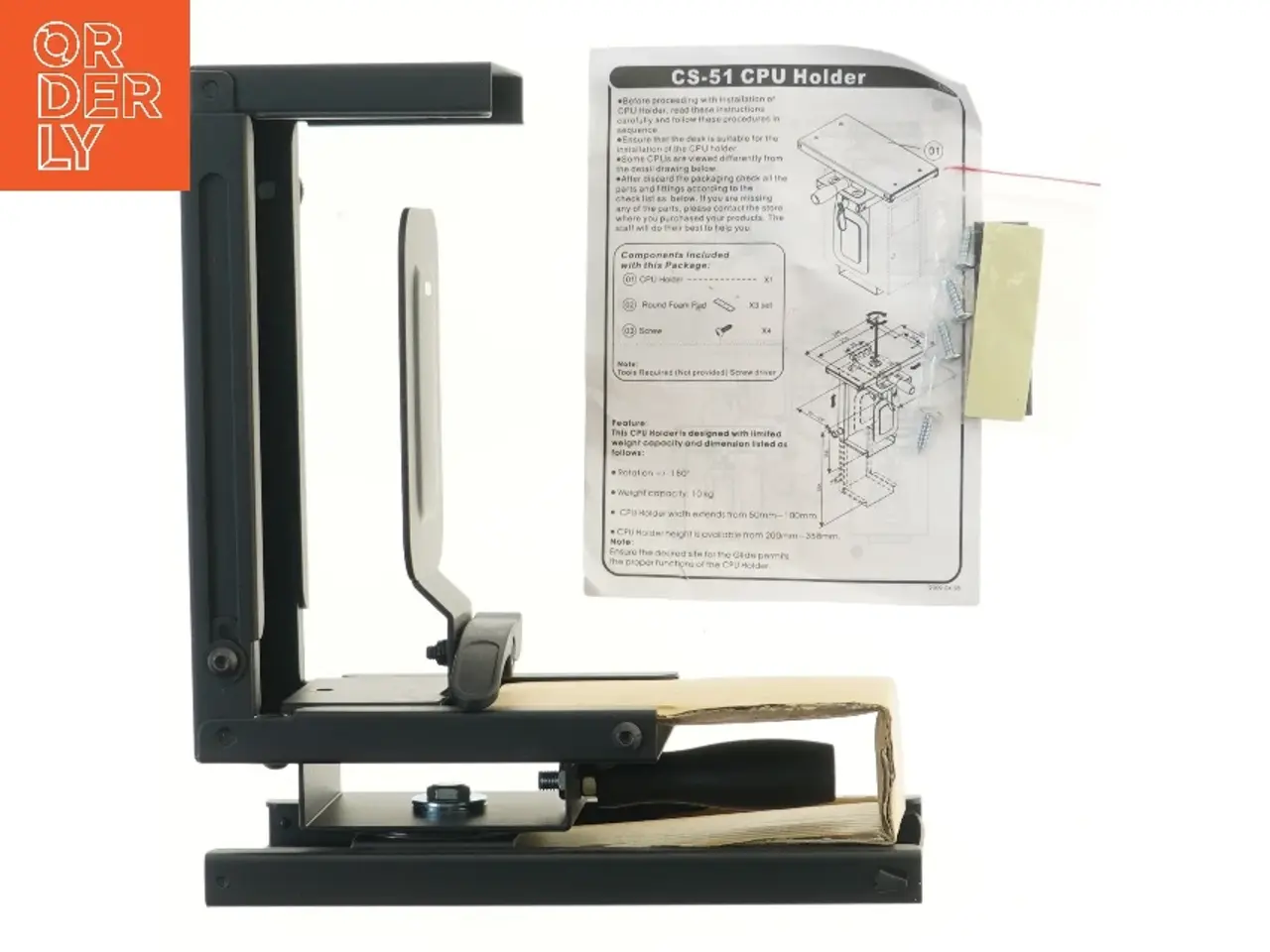 Billede 1 - Computer-holder CS-51 til skrivebordet (str. 24,5x28,5x13 cm)