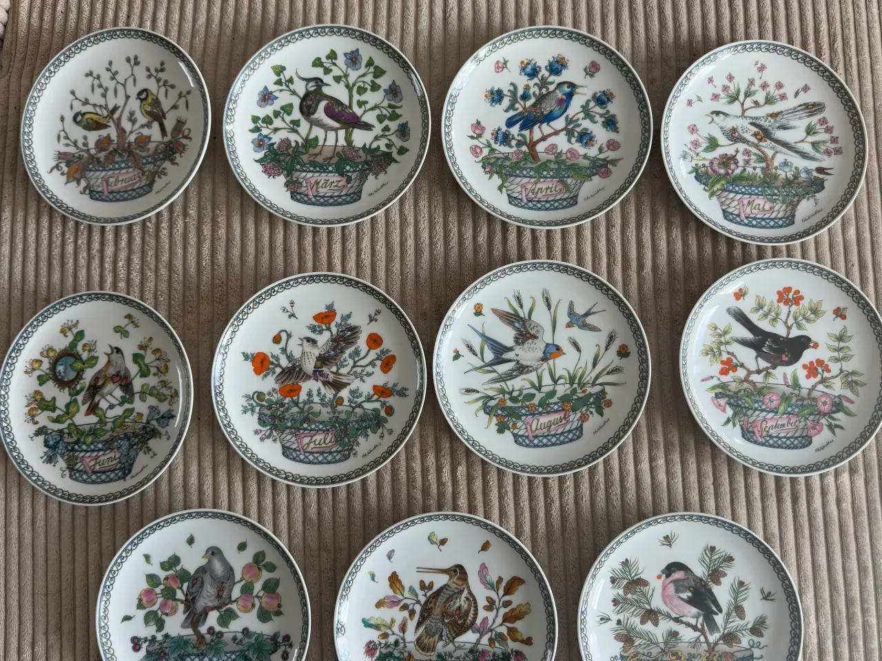Billede 1 - 11 sjældne Hutschenreuter måneds platter