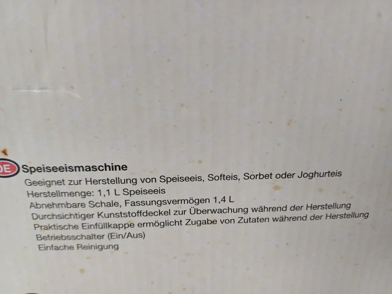 Billede 3 - Ismaskine / Ice cream Maker 1,1 liter