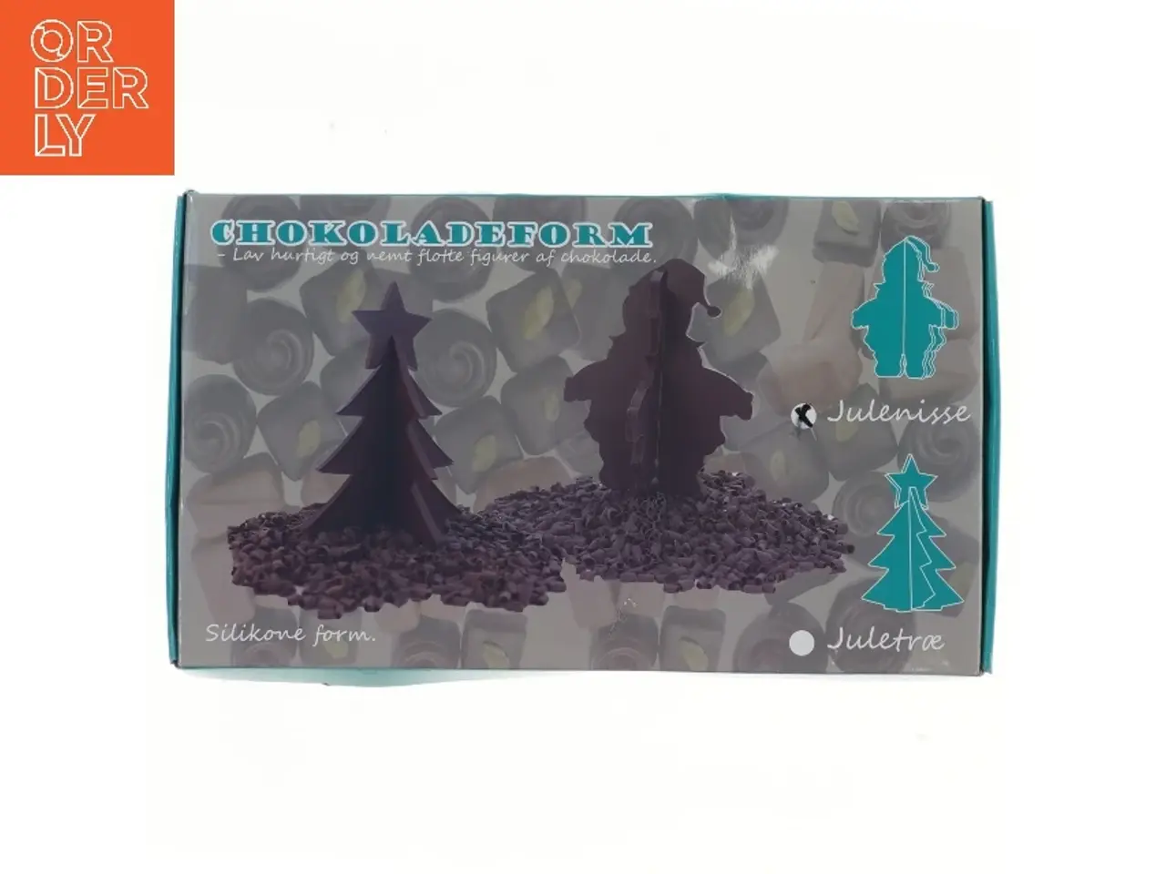 Billede 1 - Chokoladeform i silikone – juletræ og julenisse