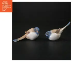 Porcelænsfugle, motiv: Optimisten og pessimisten fra B&G (str. 13 cm)