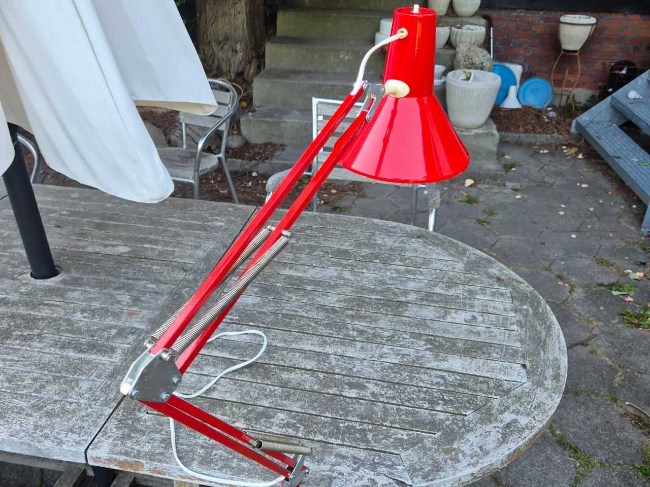 Billede 15 - Klassisk rød arkitektlampe i dansk design 