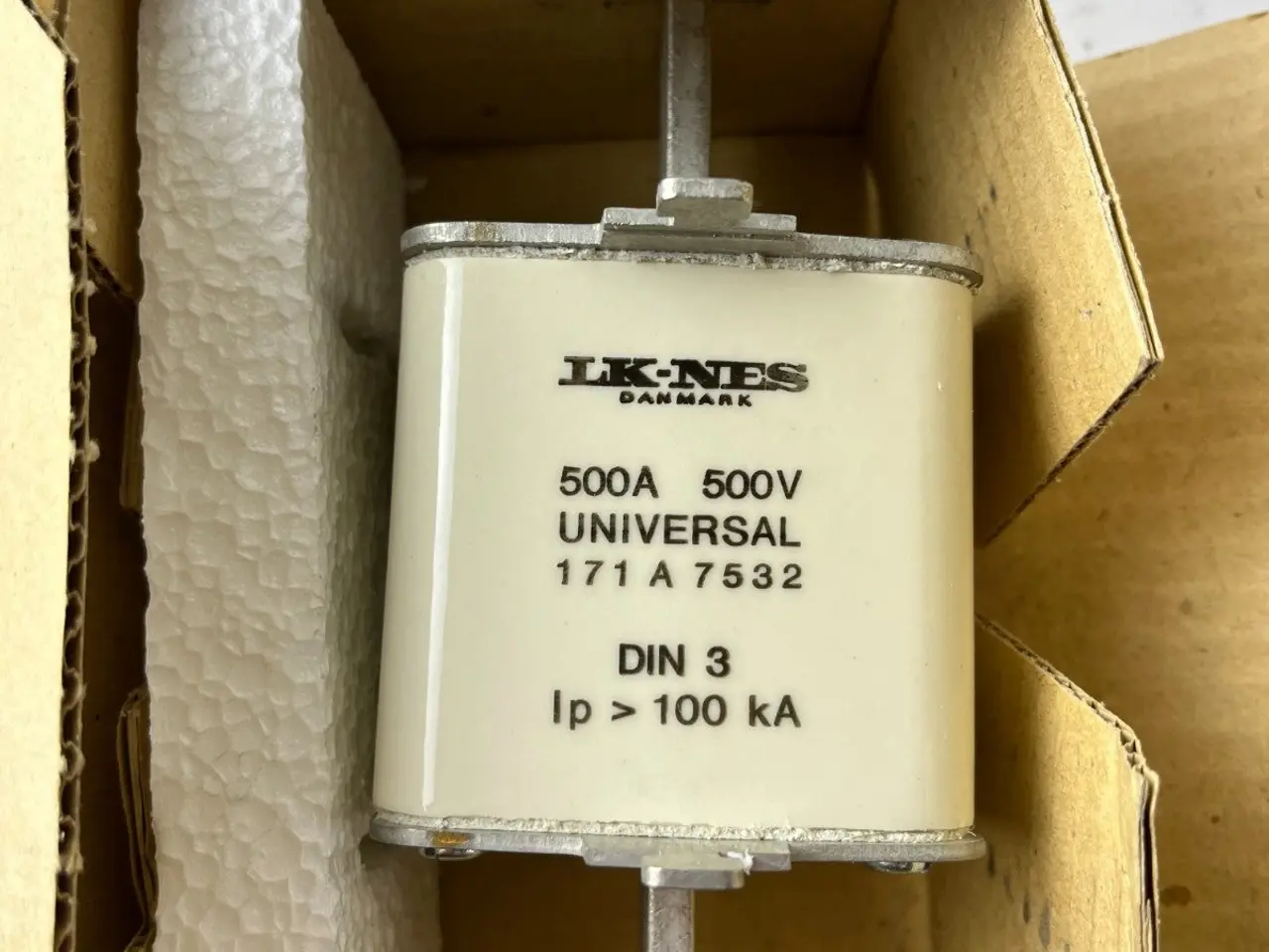 Billede 2 - LK-NES 171A7532 DIN 3 Cartridge sikringer 500A