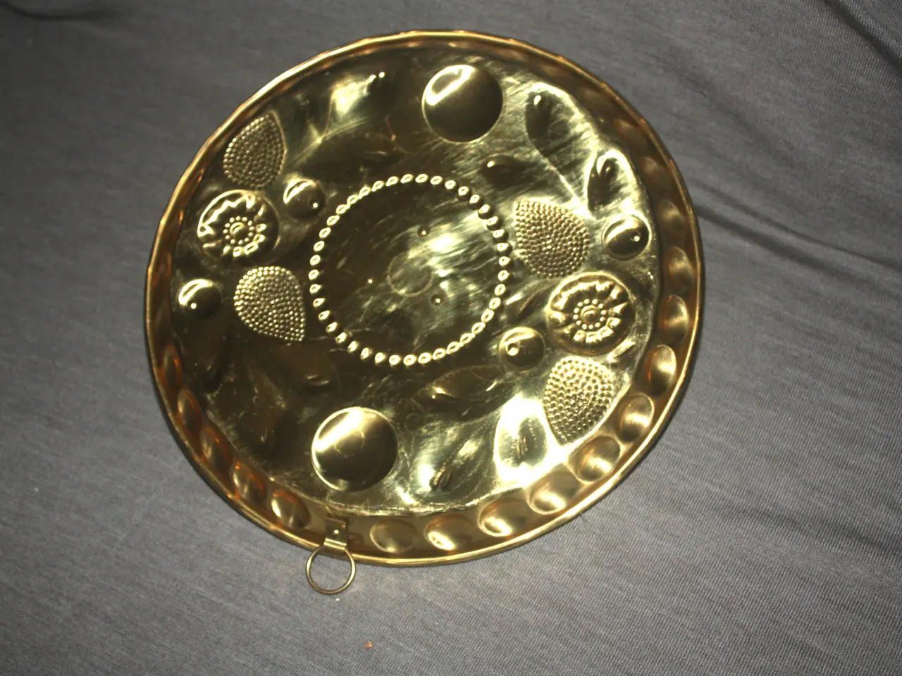 Billede 6 - Messing lysestage diam. 26 cm