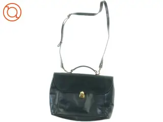Stor Læder Mappe Taske med håndtag og aftagelig Crossbody Rem fra Adax (str. 40 x 28 cm)
