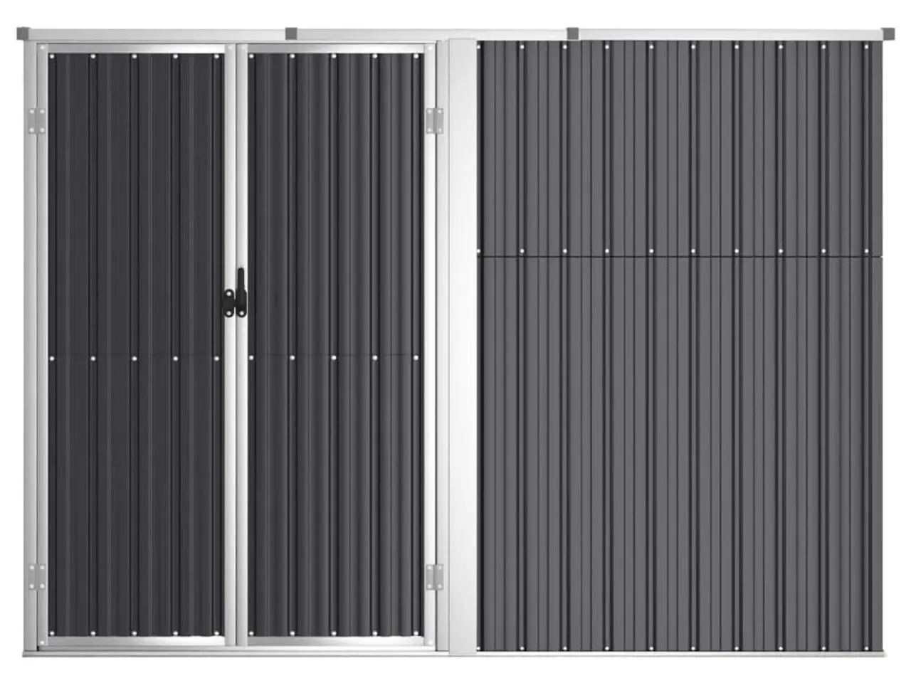 Billede 3 - Redskabsskur til haven 225 x 89 x 159/161 cm - antracit