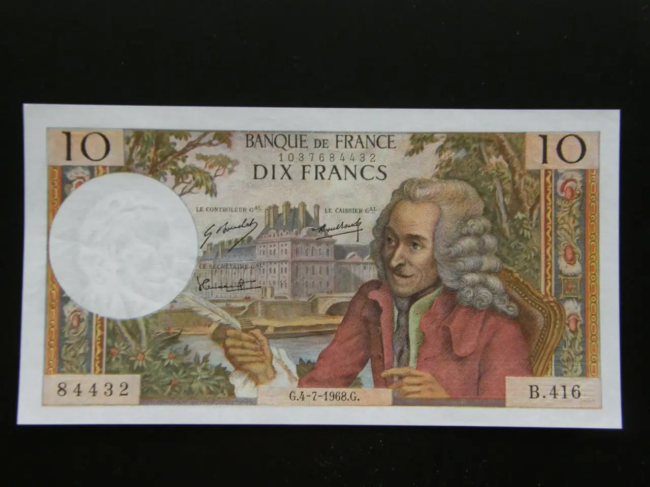 Billede 1 - Frankrig 10 Francs 1968 P147c Unc.