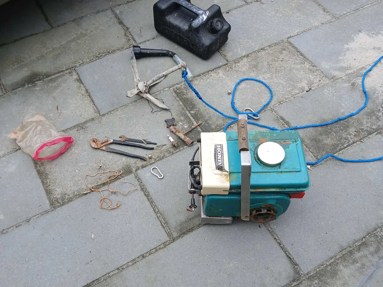 Billede 9 - Guldborgpram med original honda 2.5 hk med slyngko