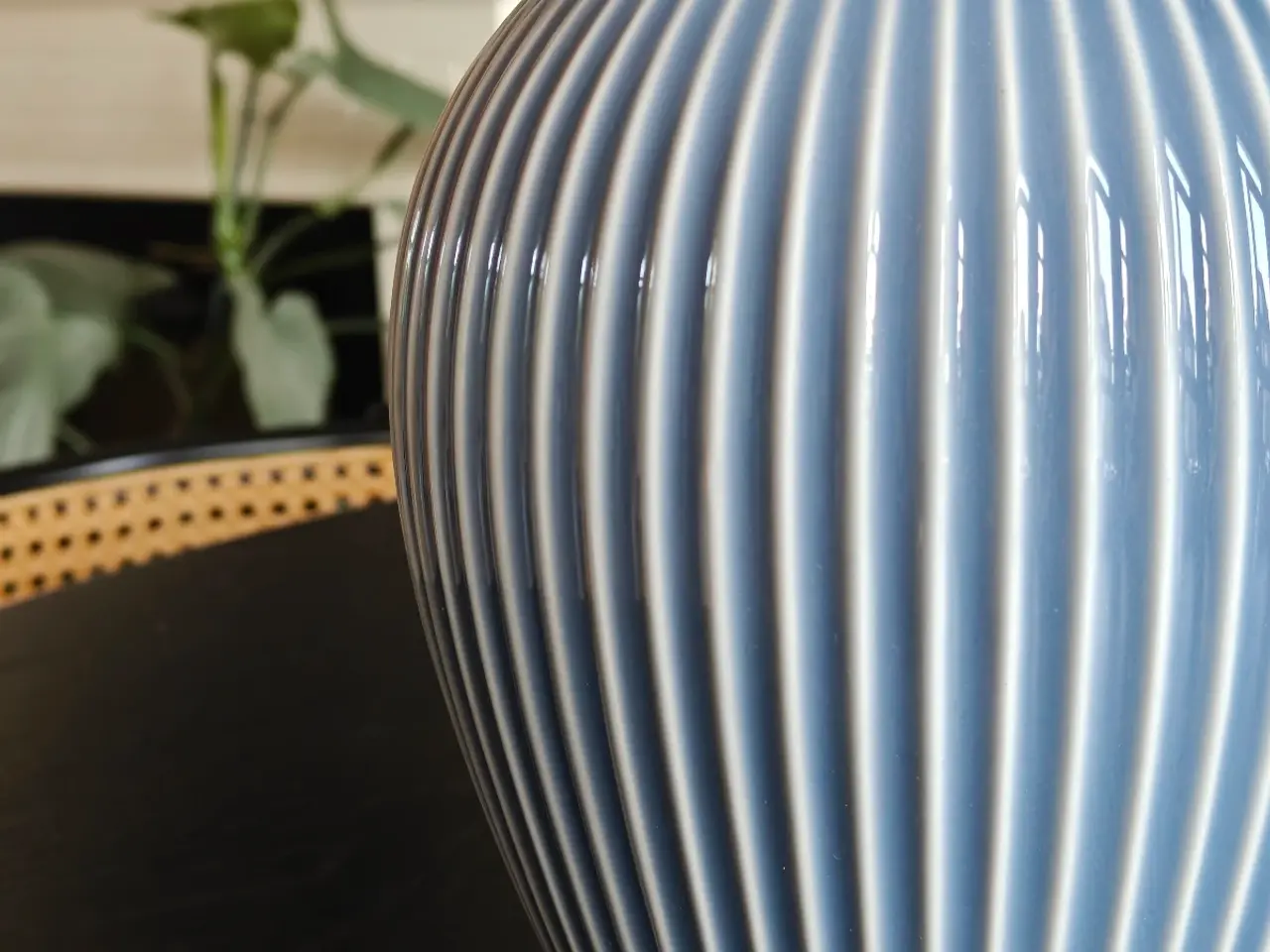 Billede 2 - Knabstrup Ripple Vase lyseblå 20 cm
