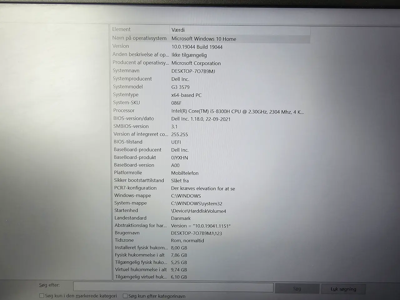 Billede 1 - Dell G3 3579 Gaming Laptop | i5-8300H | 8GB RAM |