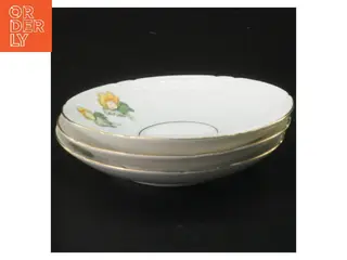 Erantis Tallerkener med blomstermotiv fra B&G (str. 3 stk Ø 13,5 cm)