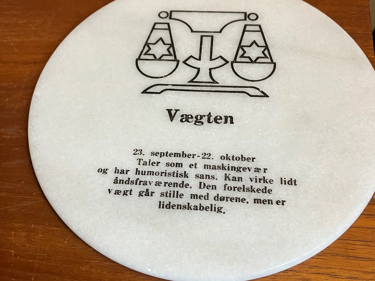Billede 4 - Retro marmorplatter med stjernetegn