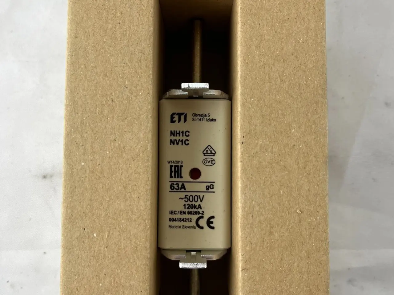 Billede 4 - 3x Bals E‑BAMAT NH1 Fuse Inserts 63A 500V gG ETI