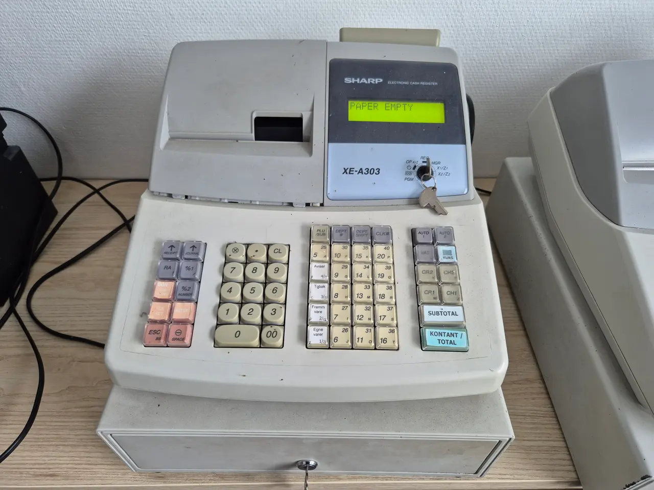 Billede 3 - 2 Kasseapparater  Sharp XE-AS303 