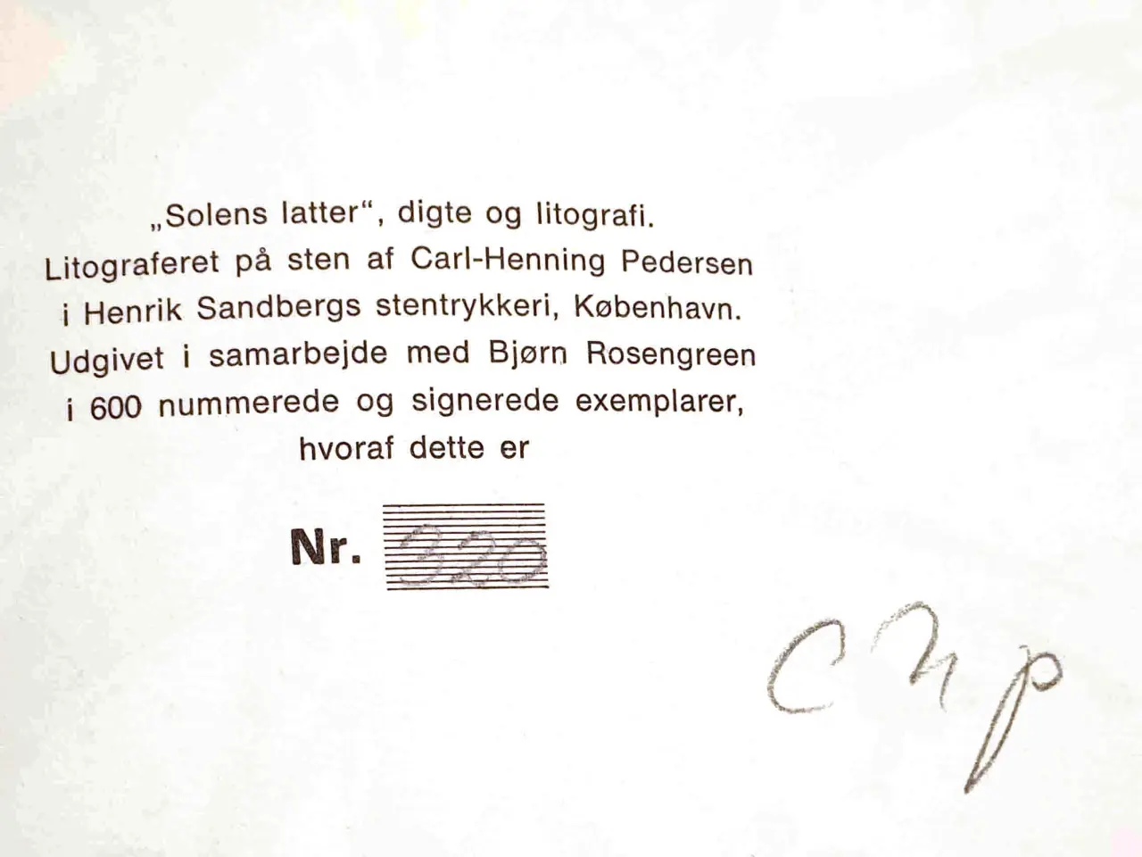 Billede 2 - Solens Latter - Digte Carl-Henning Pedersen
