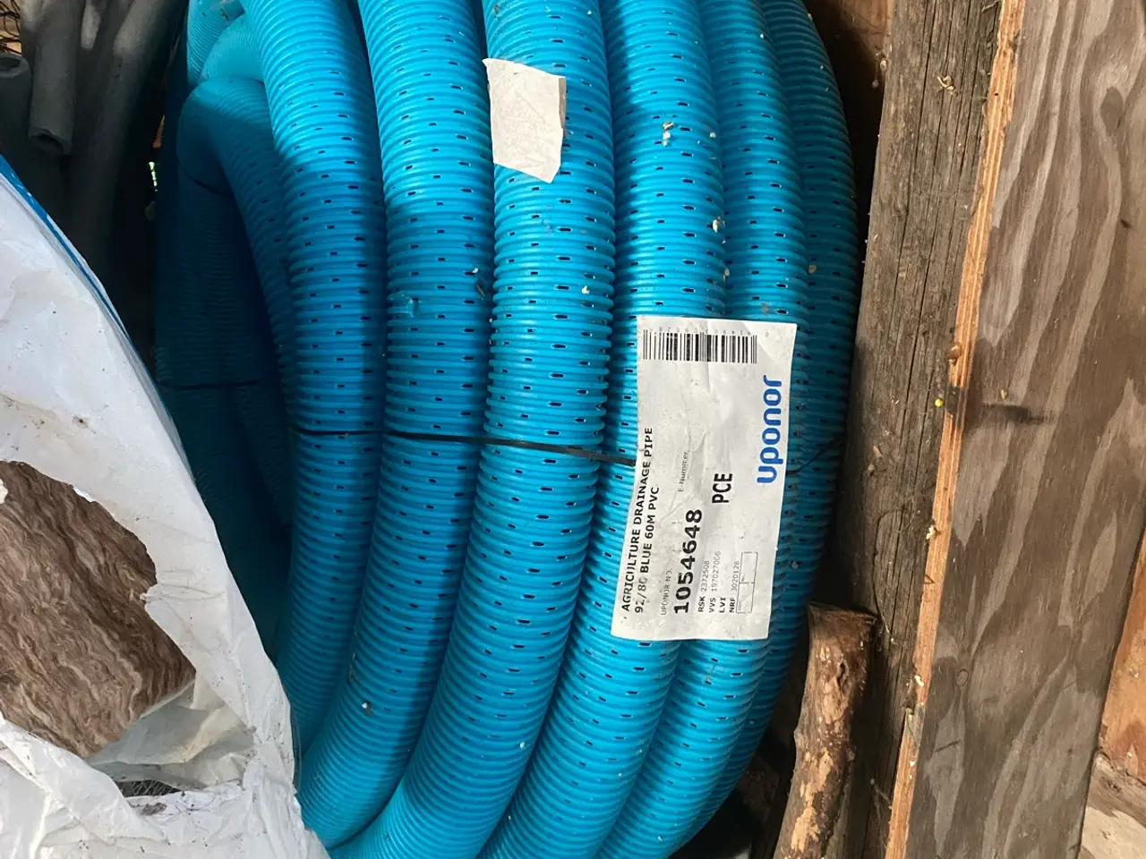 Billede 1 - Uponor drænrør 92/80 blå 60 m PVC