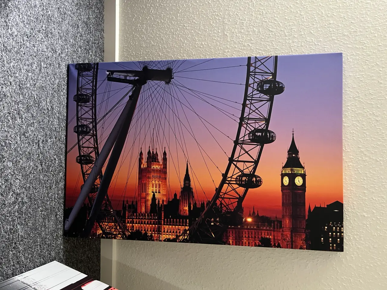 Billede 1 - Billede, London Eye, 90 x 60cm