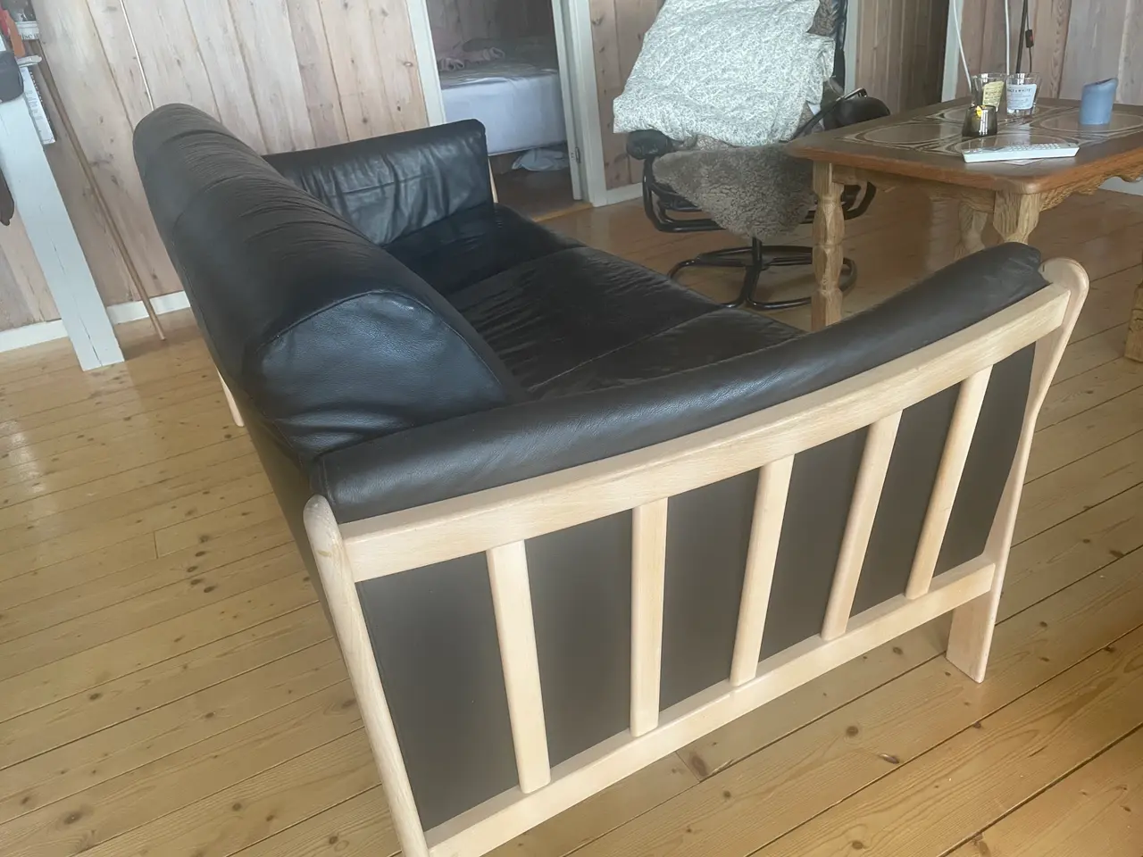 Billede 3 - Lædersofa - 3 personers